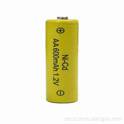 NiCd batteries, 1.2v 600mAh NiCd battery